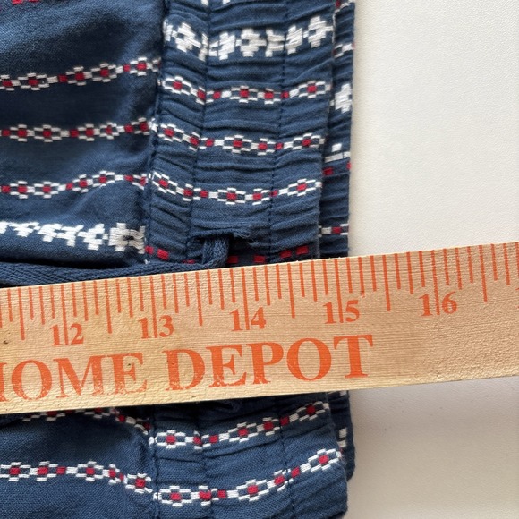 Sundance Women's Size XL Talia Easy Blue/Multicolor Striped Pants With Pocket's - Picture 11 of 12